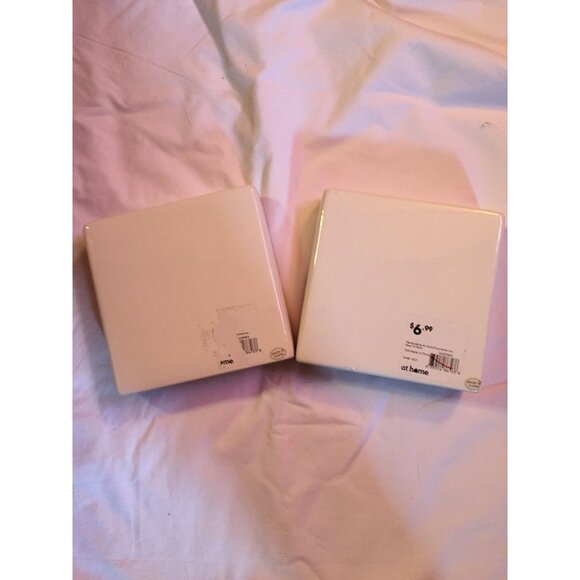 Lets Get Cozy Ceramic SquareTabletop Sign Decor Set Of 2 - Picture 3 of 5